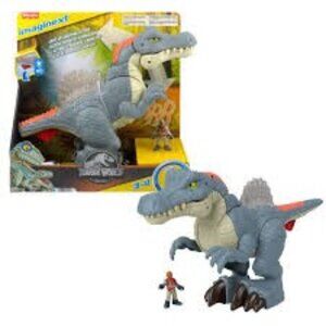 Imaginext Jurassic World ultra Snap Spinosaurus Dinosaur Lights Sounds Snap Toy